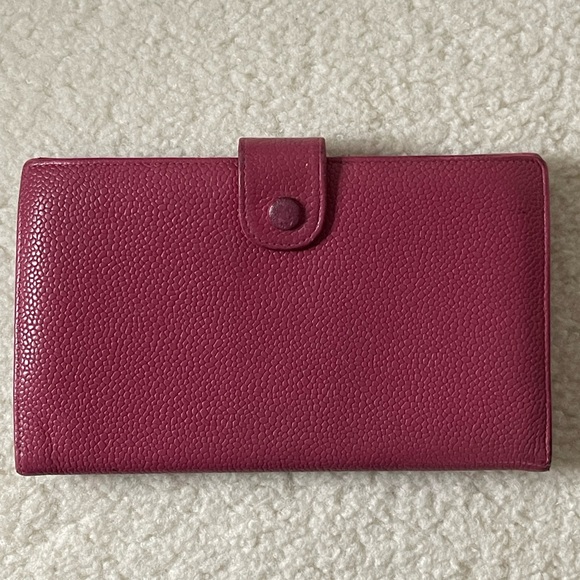 ❌SOLD❌ Chanel Pink Caviar Leather Kisslock Wallet - Picture 4 of 14